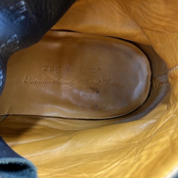 Rag & Bone Green Suede Rugged Ankle Boots - Picture 7 of 11